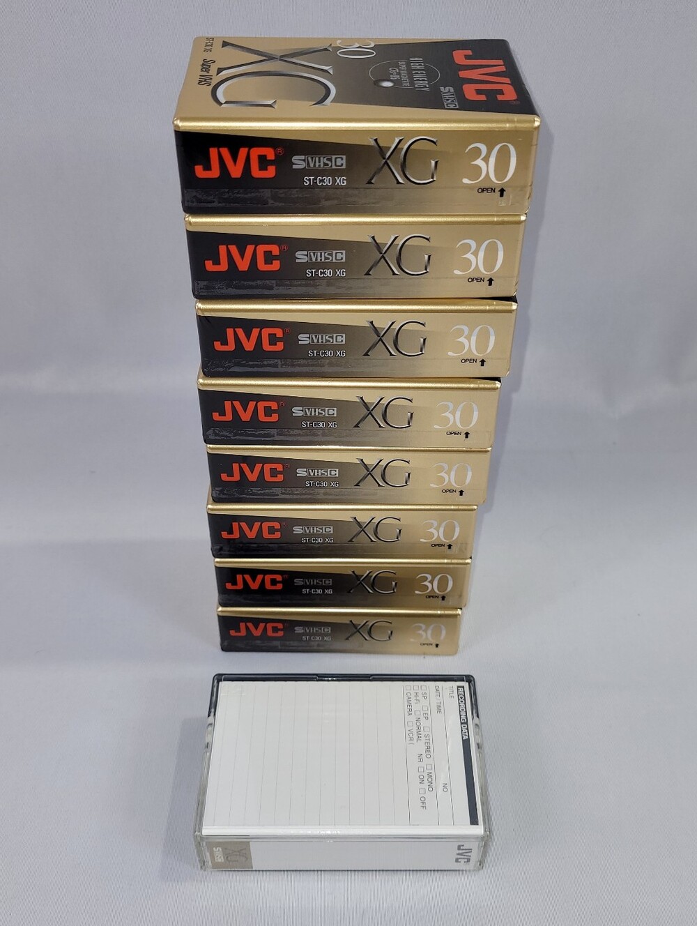 JVC ST-C39 XG SVHSC Lot 10 Blank Tape NEW
